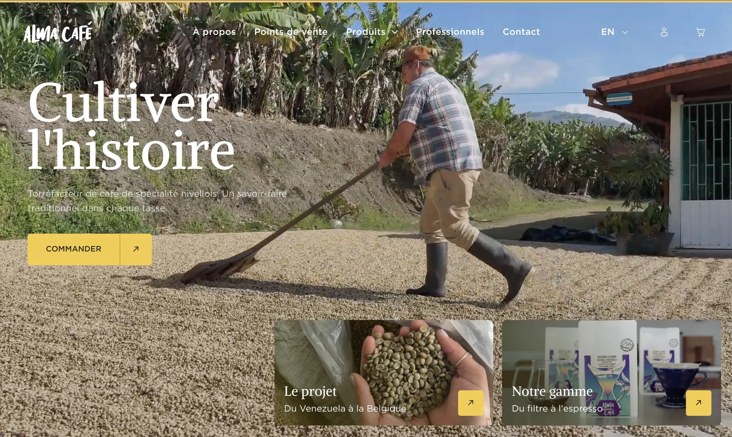 Le nouveau site Alma Café
