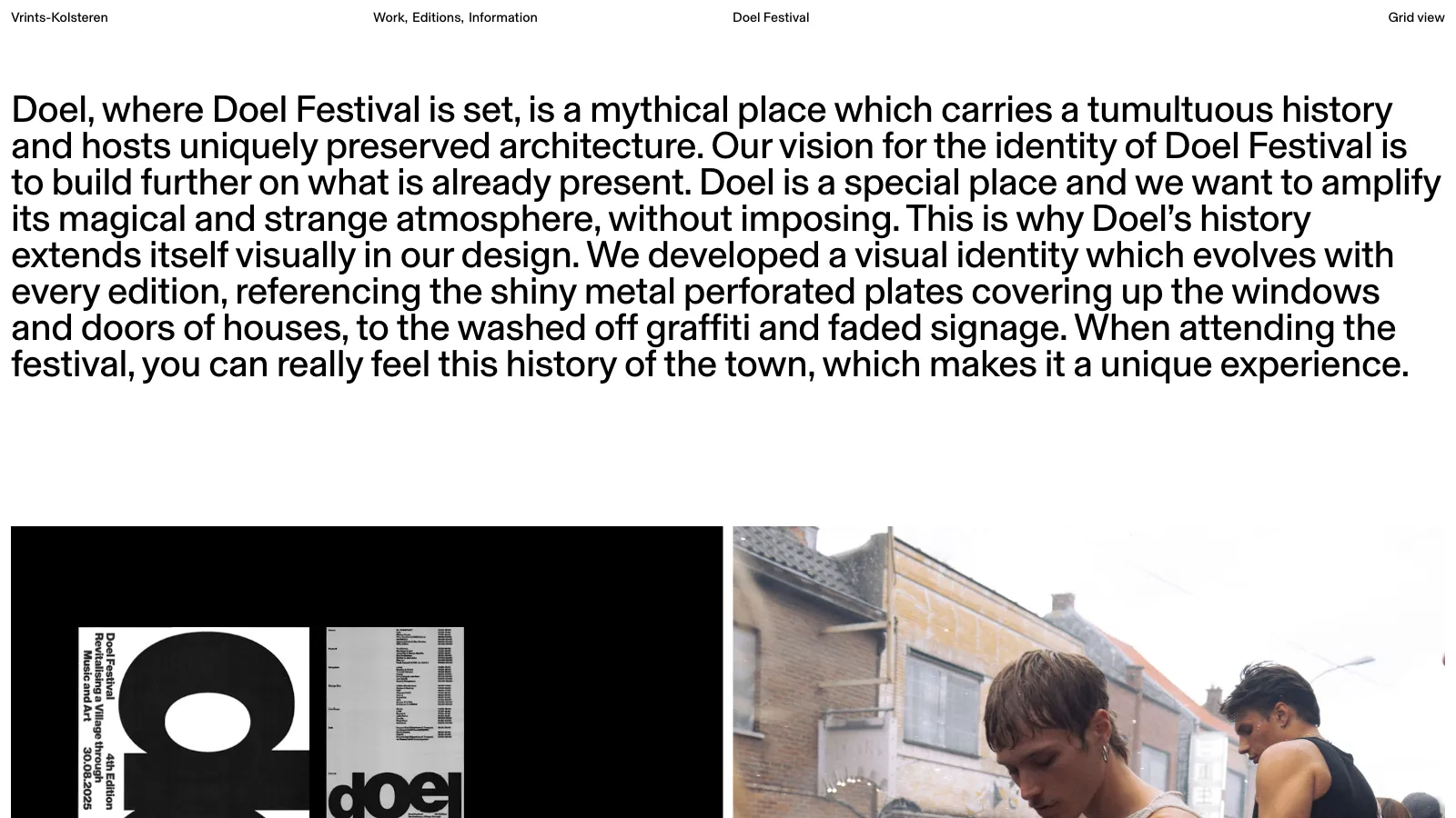 Déclinaisons de l’identité du Doel Festival