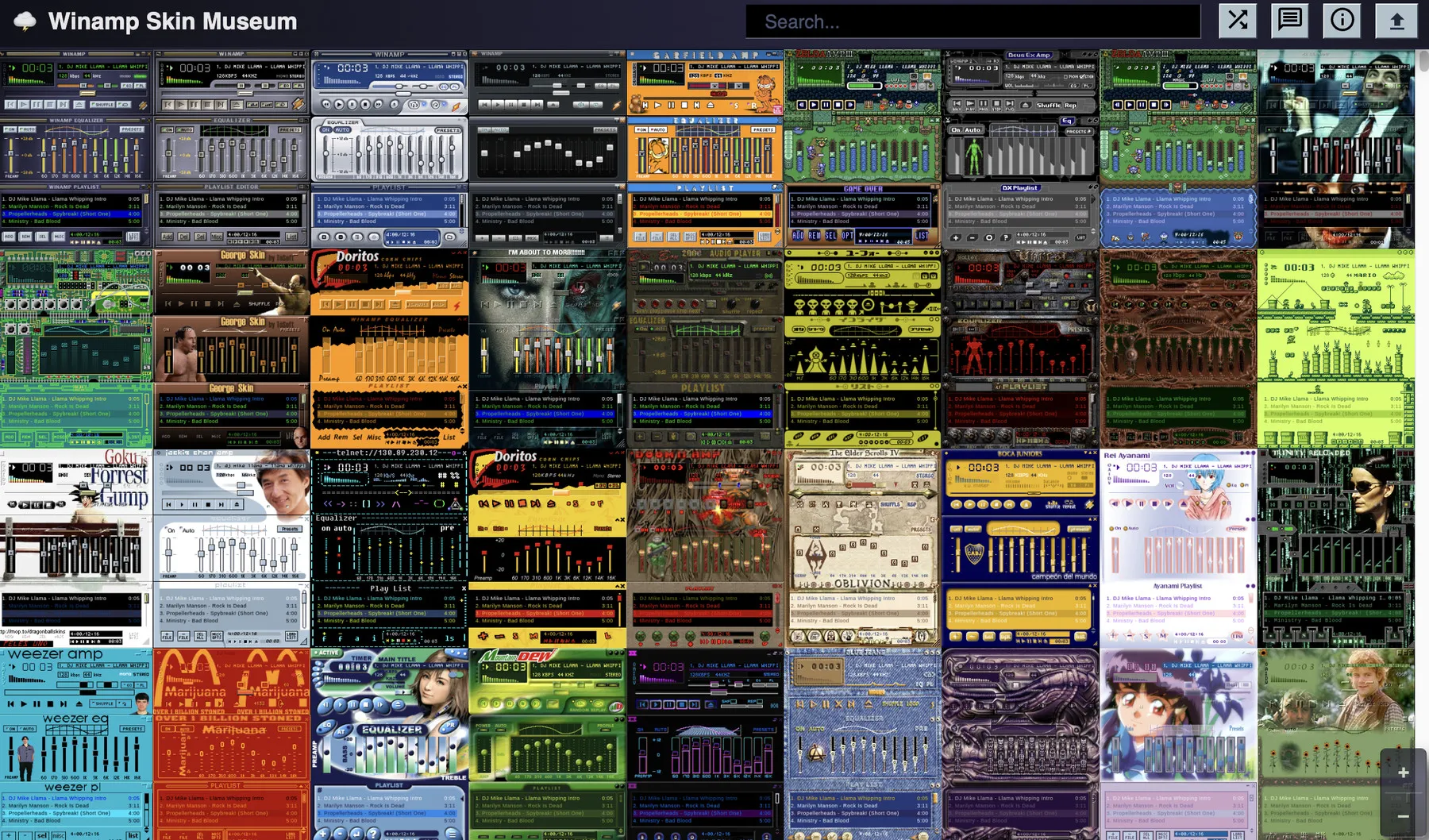 Skins Winamp des années 2000