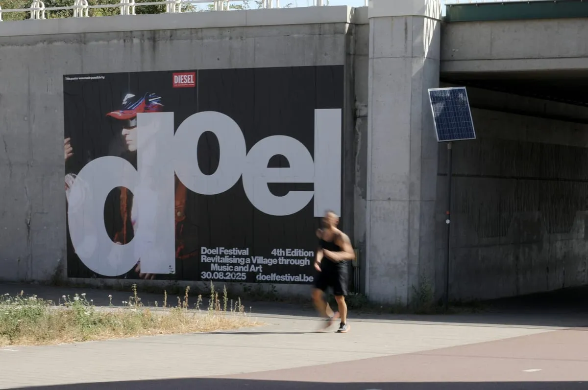 Identité visuelle du Doel Festival par Vrints-Kolsteren
