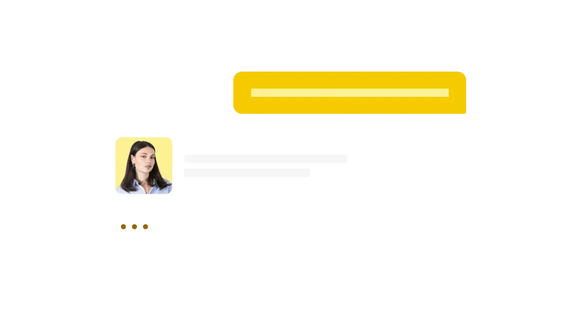 Fil de conversation avec un avatar