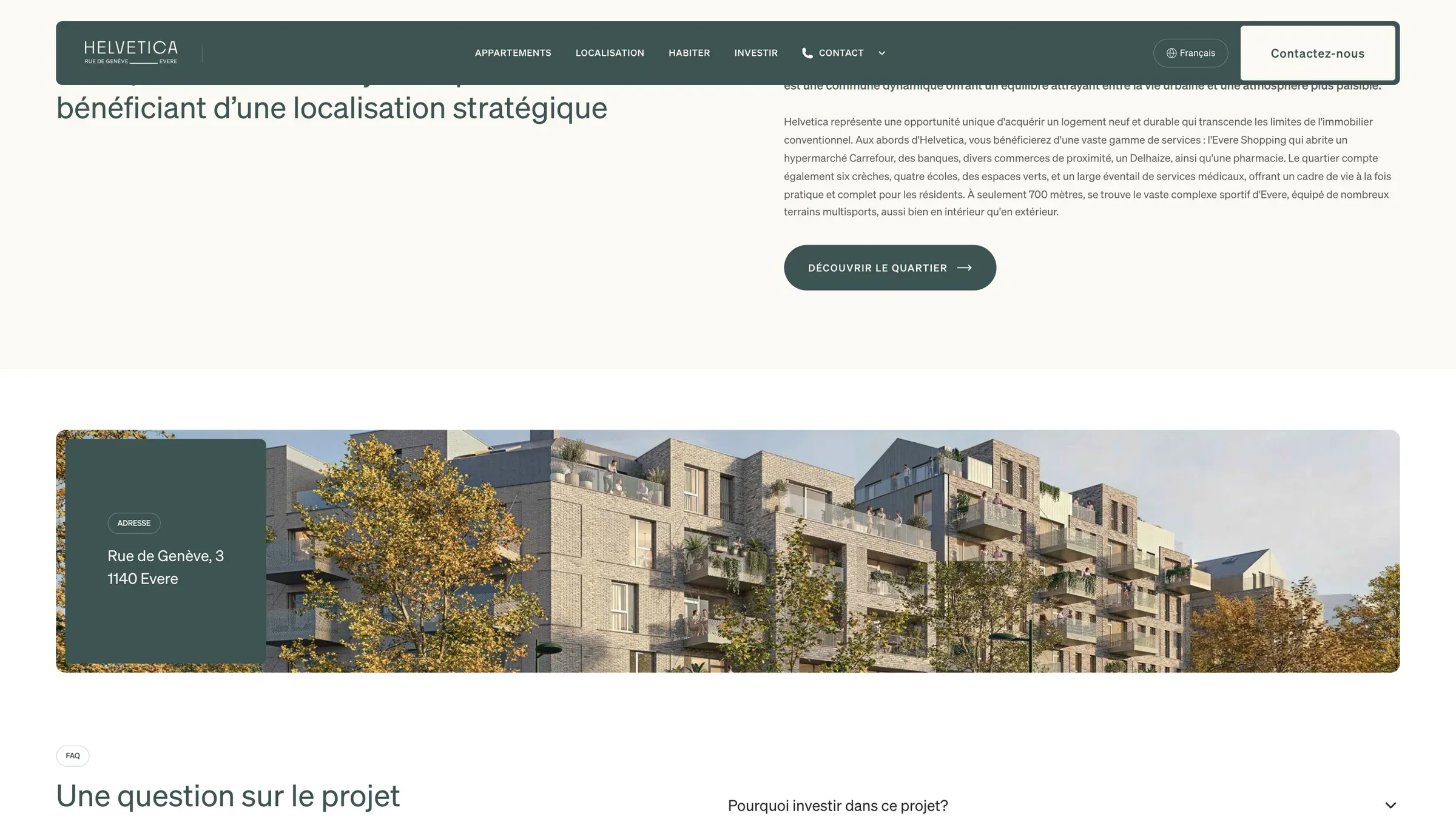 Une section du site de Helvetica (3)