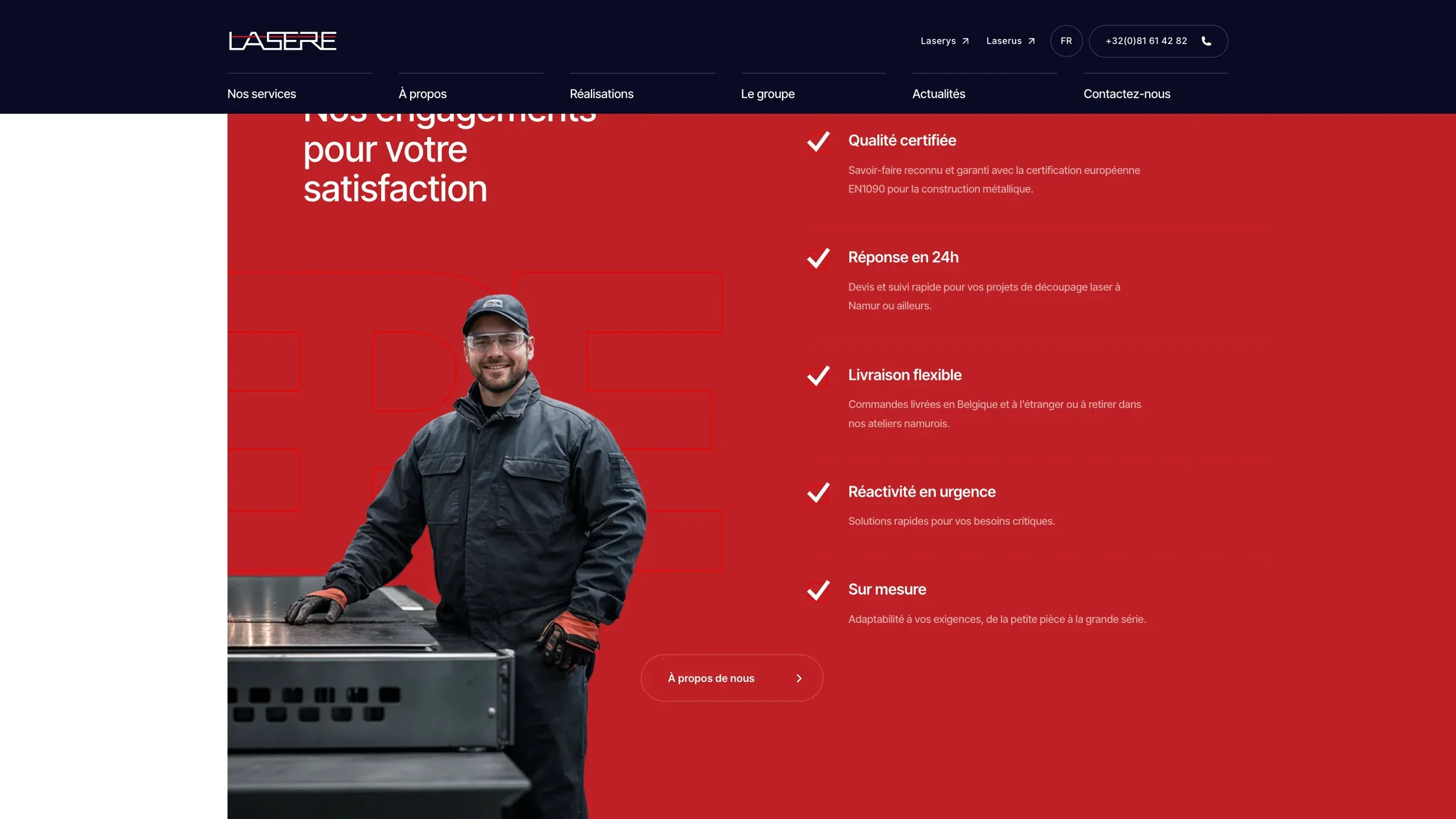 Une section du site de Lasere (1)