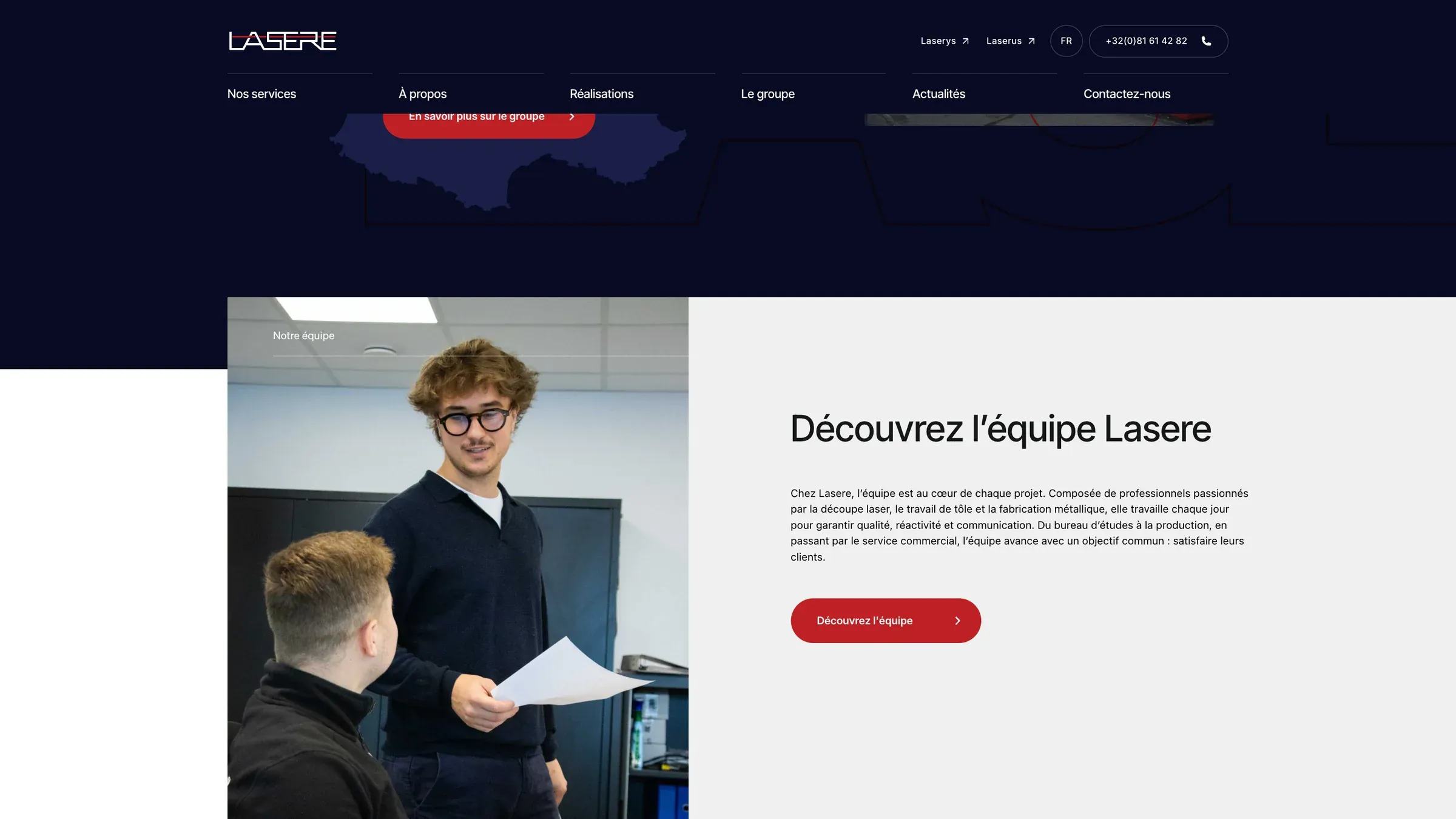 Une section du site de Lasere (3)
