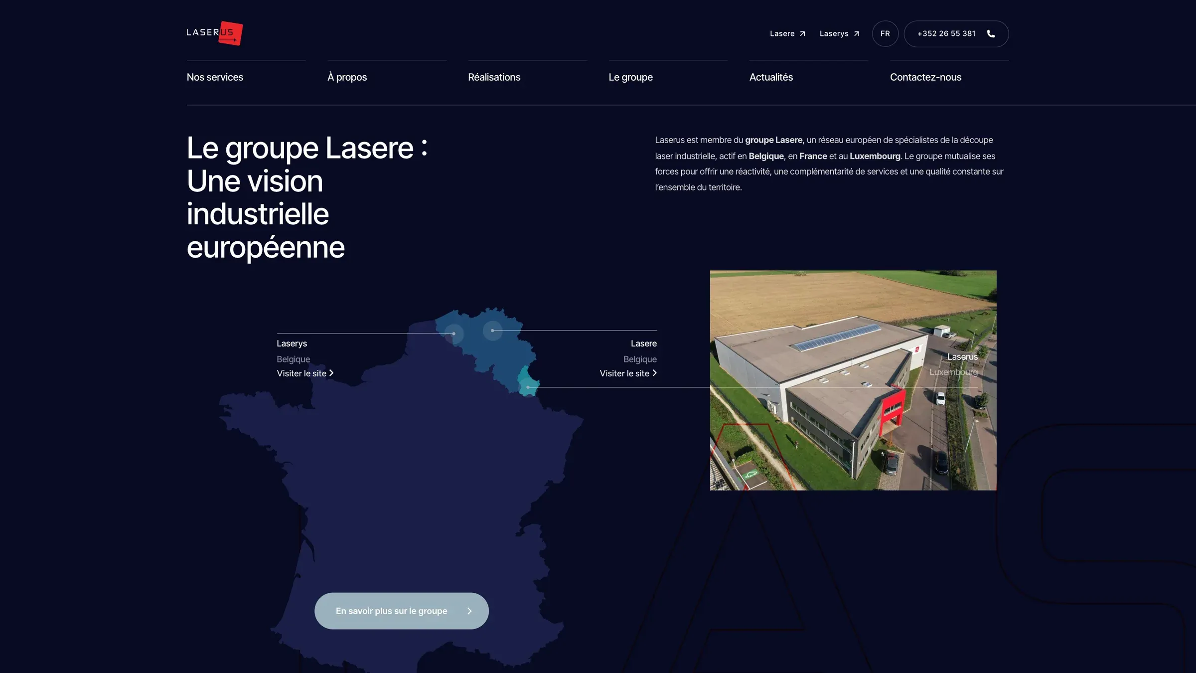 Une section du site de Laserus (2)