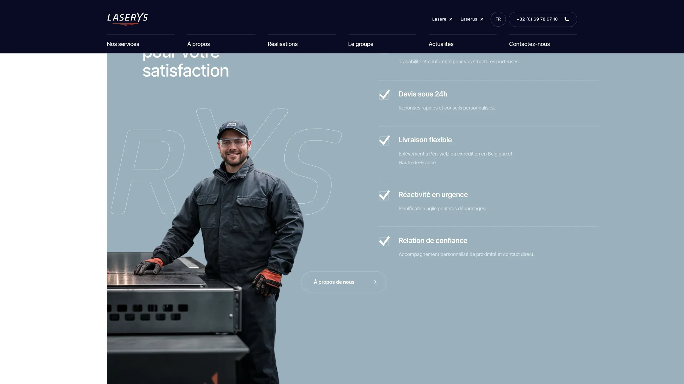 Une section du site de Laserys (1)