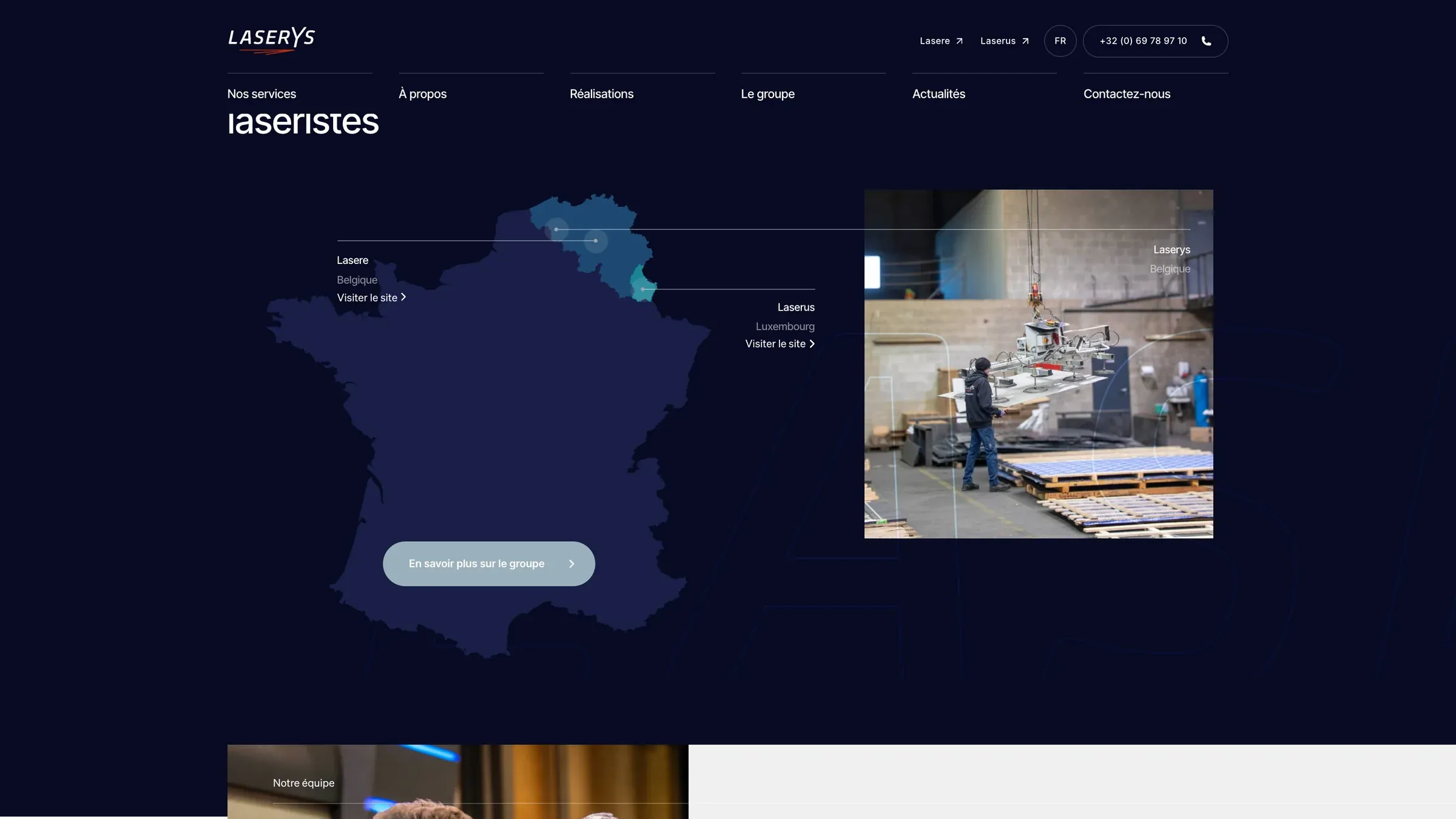 Une section du site de Laserys (2)