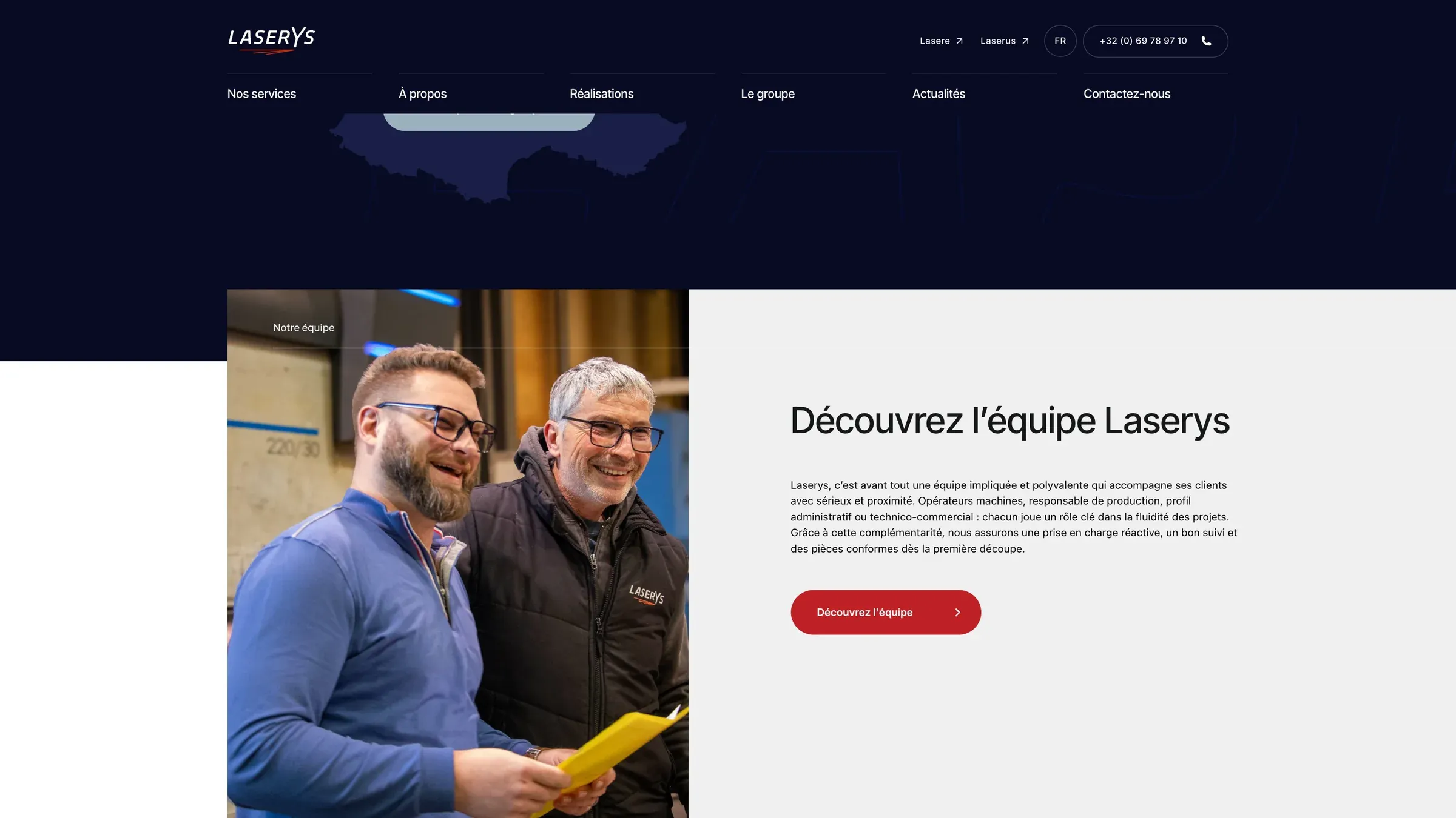 Une section du site de Laserys (3)